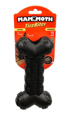 Mammoth TireBiterII bone in action during tossing and fetch sessions
