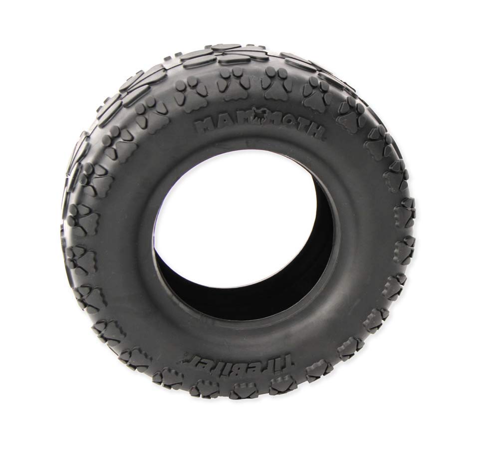 Mammoth TireBiterII overview image showing 7-inch tire toy for extreme chewers.