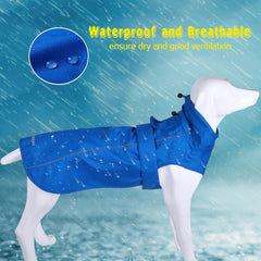 MAMORE blue raincoat close-up on gabardine fabric showing durability