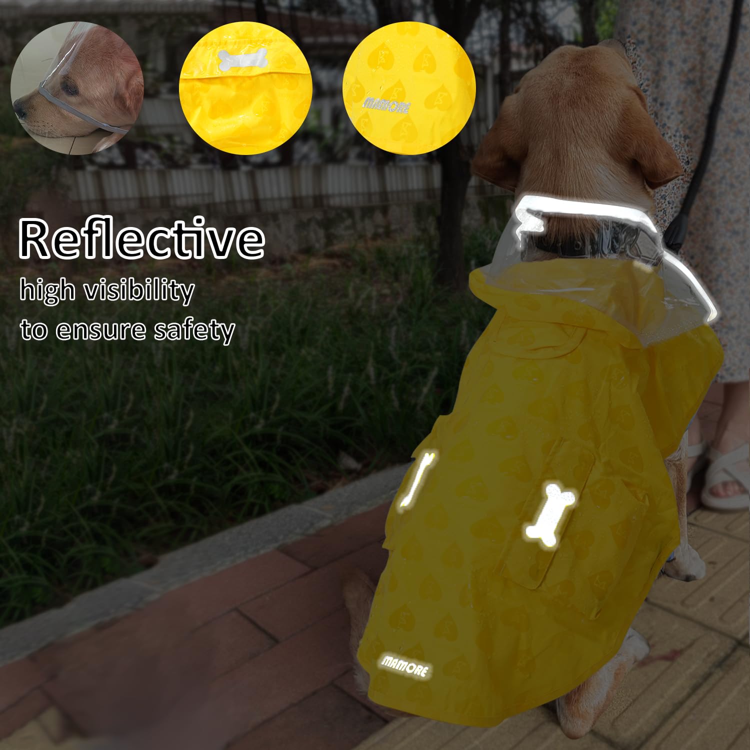 MAMORE belly strap and leg elastic ensure comfortable, secure fit