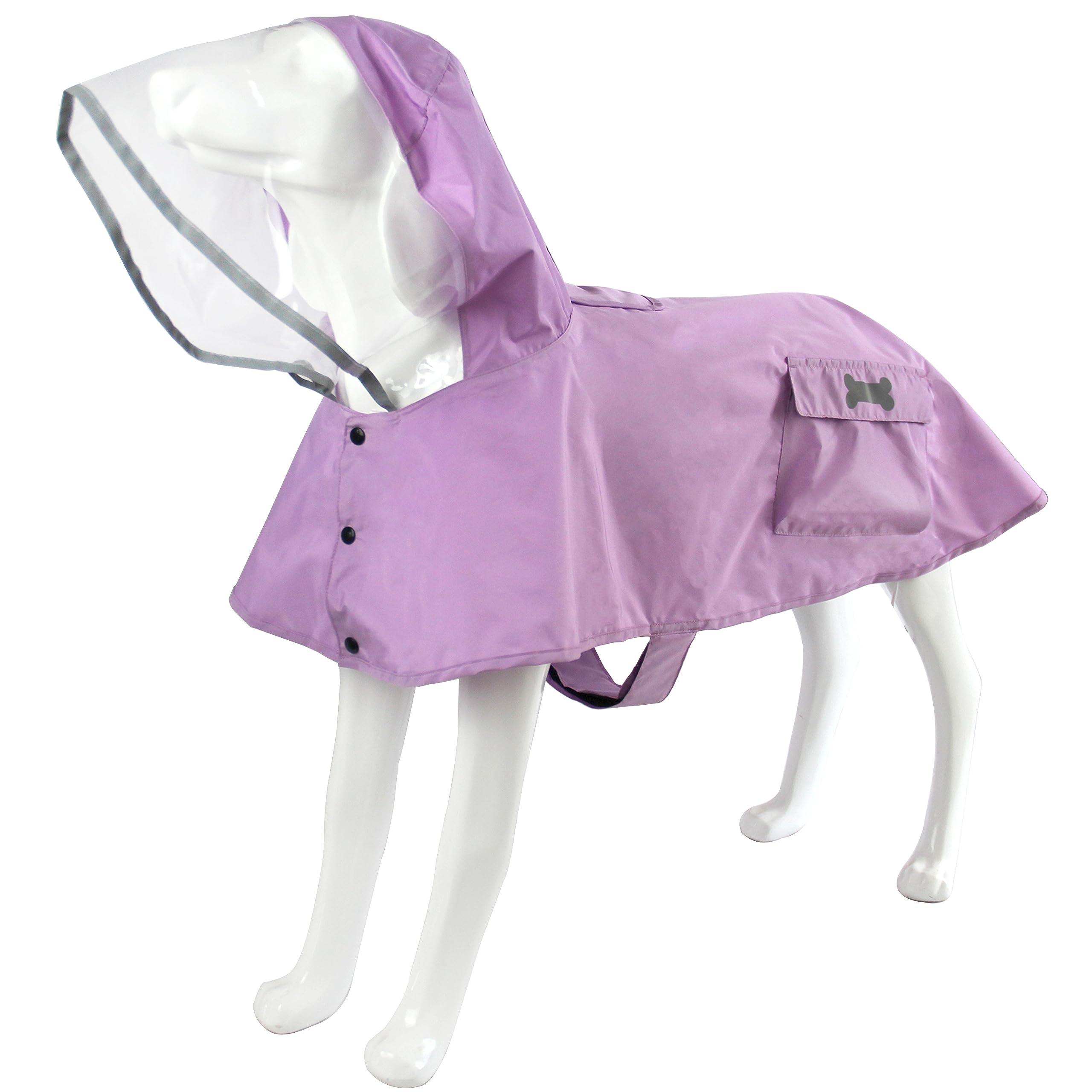 MAMORE Waterproof Dog Raincoat fabric closeup shows rain protection and breathability.
