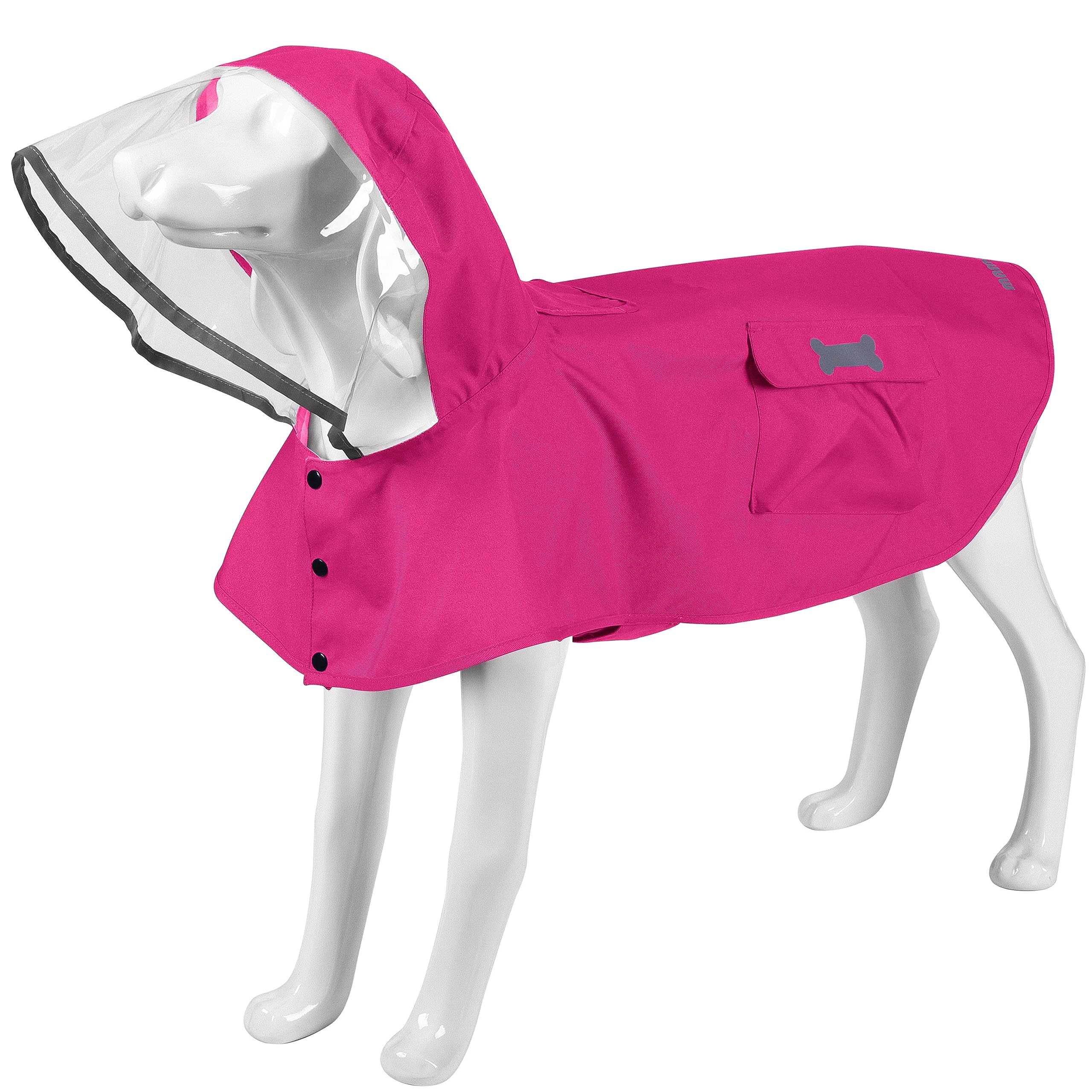 MAMORE waterproof dog raincoat front view keeps your dog dry on walks