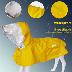 MAMORE raincoat hood detail with adjustable button for dry head protection