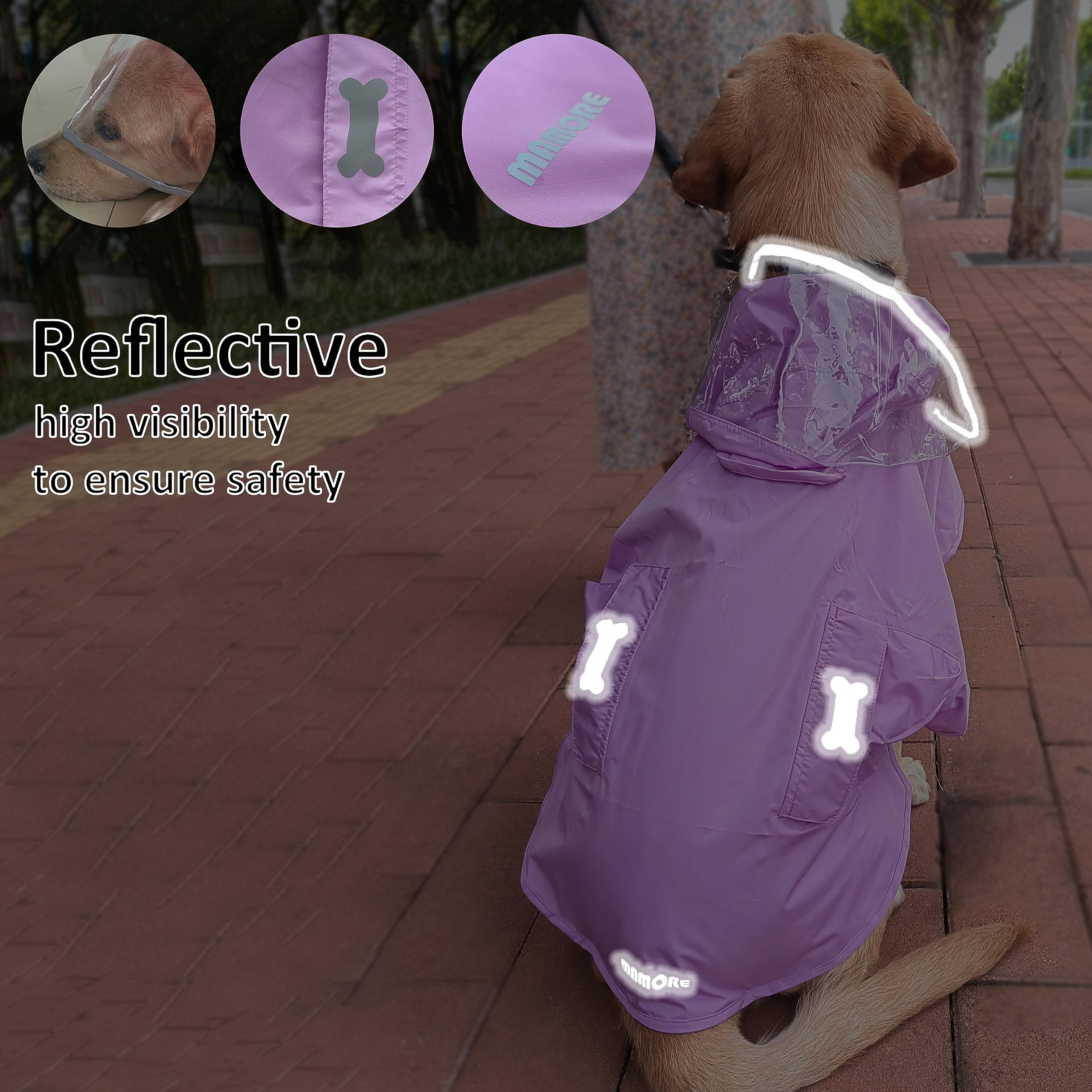 MAMORE Leash hole design allows easy leash or harness attachment during walks.