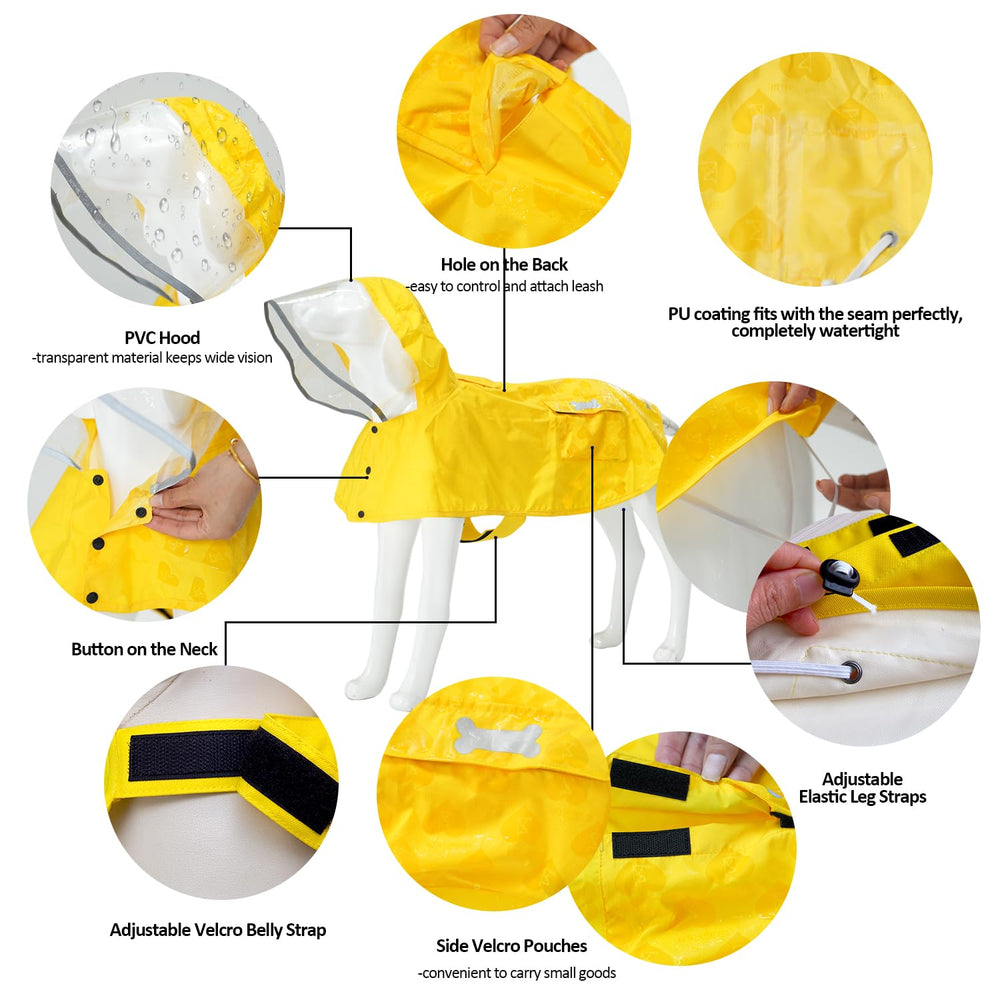 MAMORE raincoat with reflective strips emphasizes safety during evening strolls
