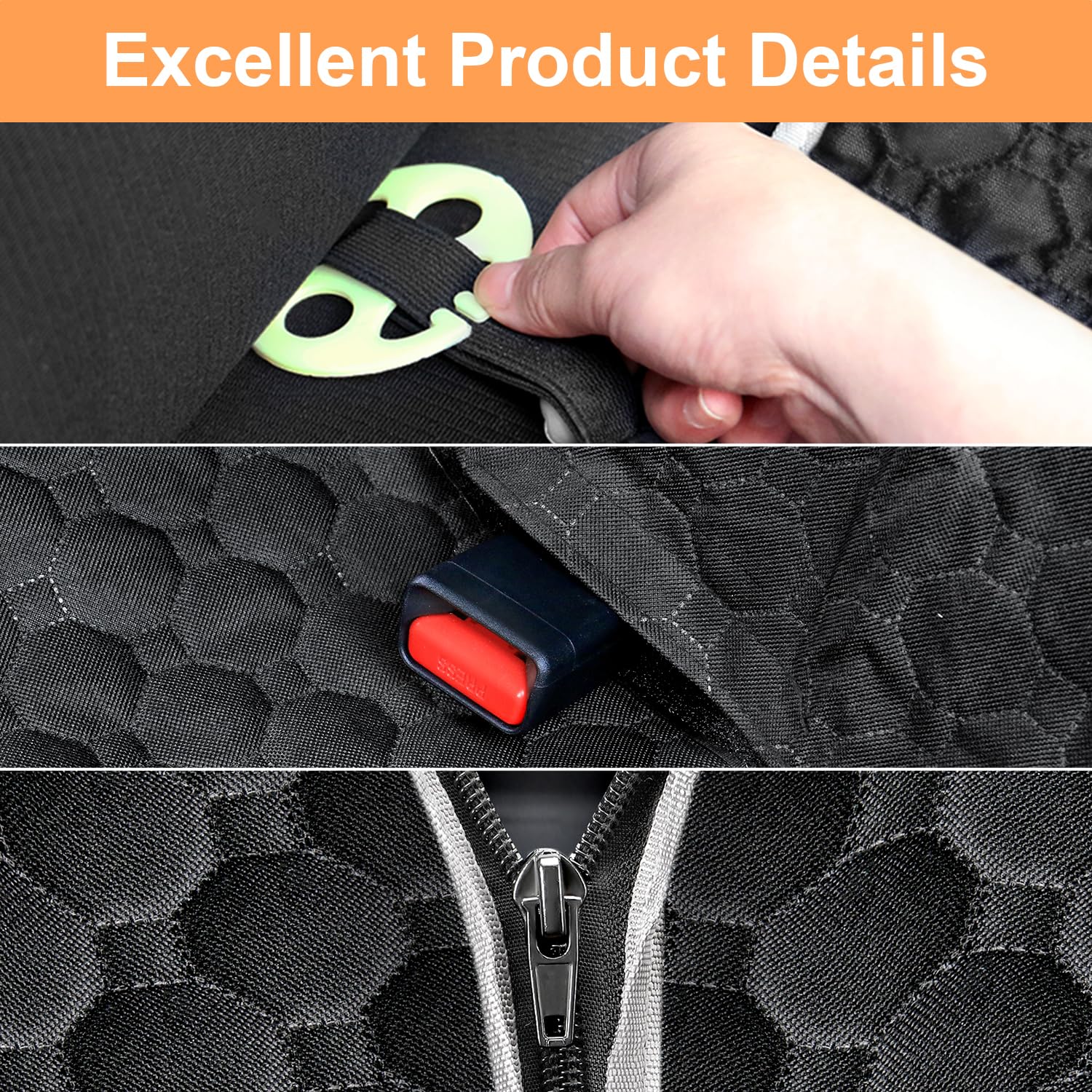 Mancro dog car seat cover unfolds into a camping mat for outdoor use.