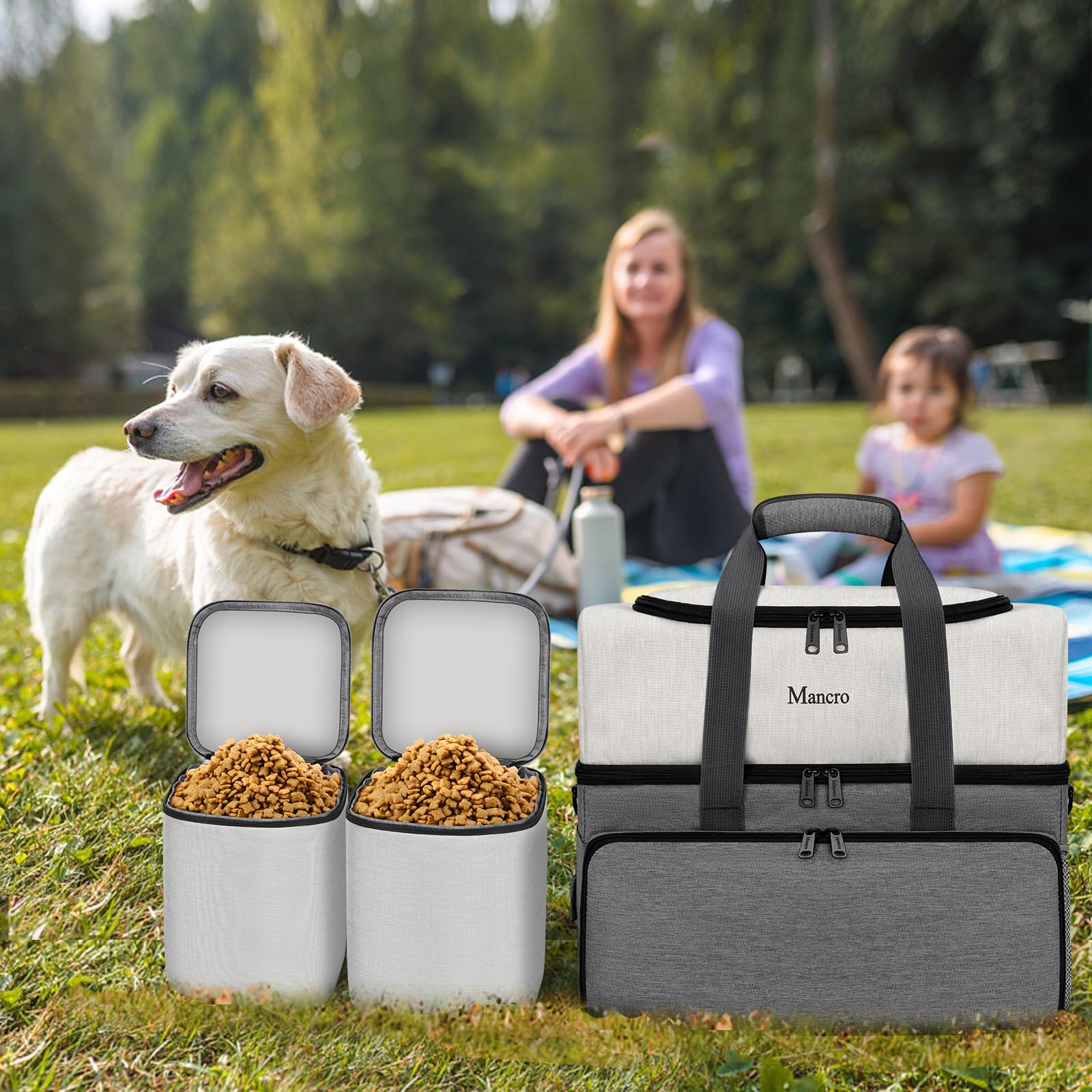 Mancro mesh pocket for water bottles and small toys storage