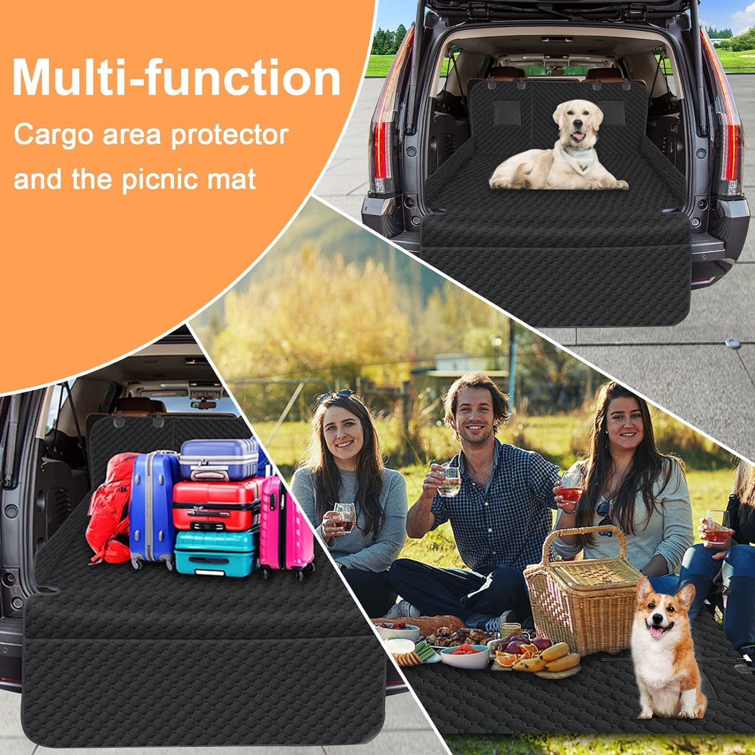 Mancro SUV Cargo Liner water-resistant-materials shield interior from mud and seawater.