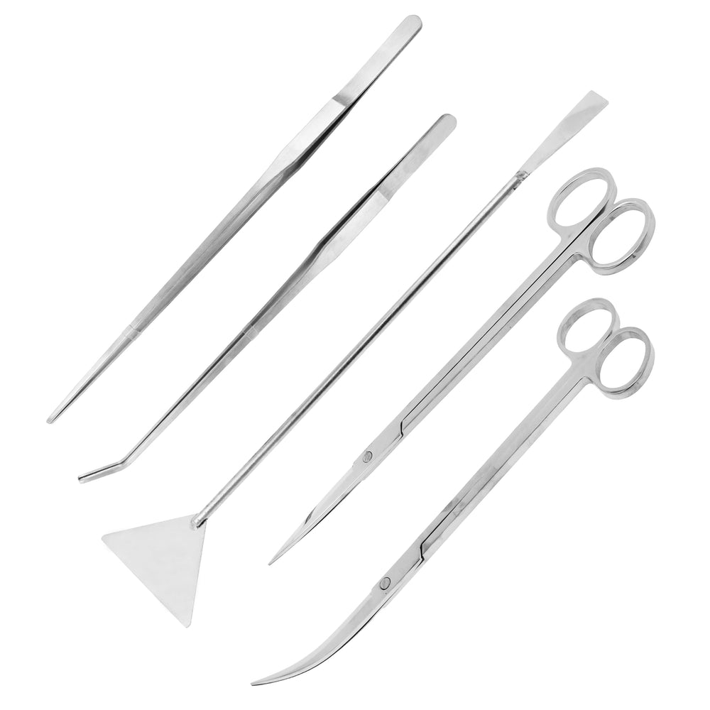 Mandala Crafts long aquarium scissors shown for precise pruning in tanks