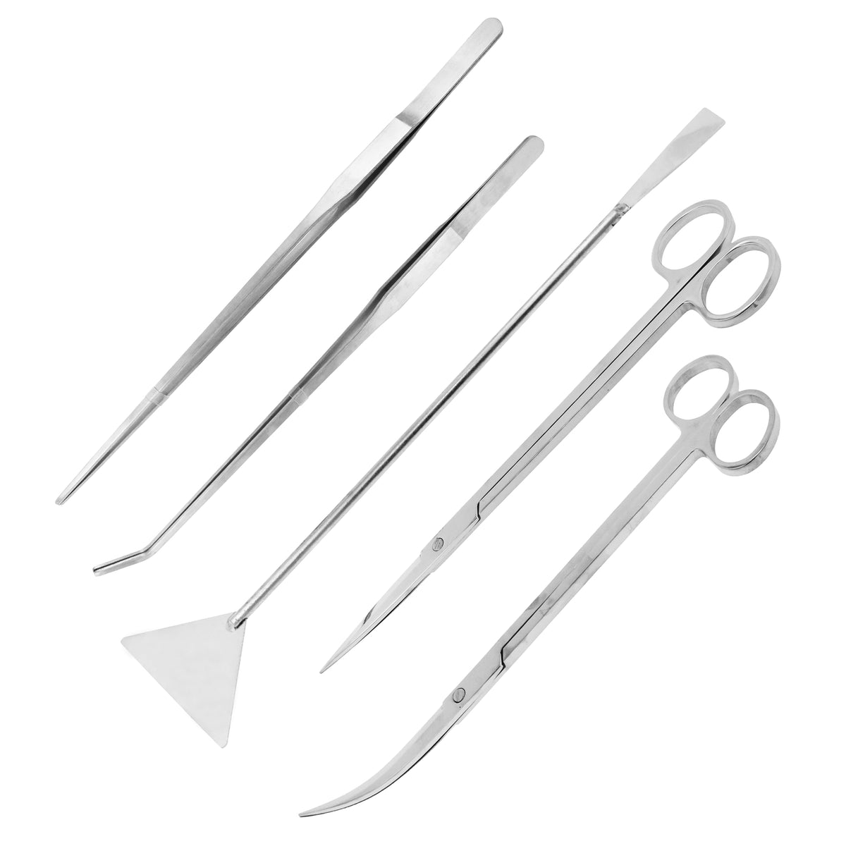 Mandala Crafts long aquarium scissors shown for precise pruning in tanks