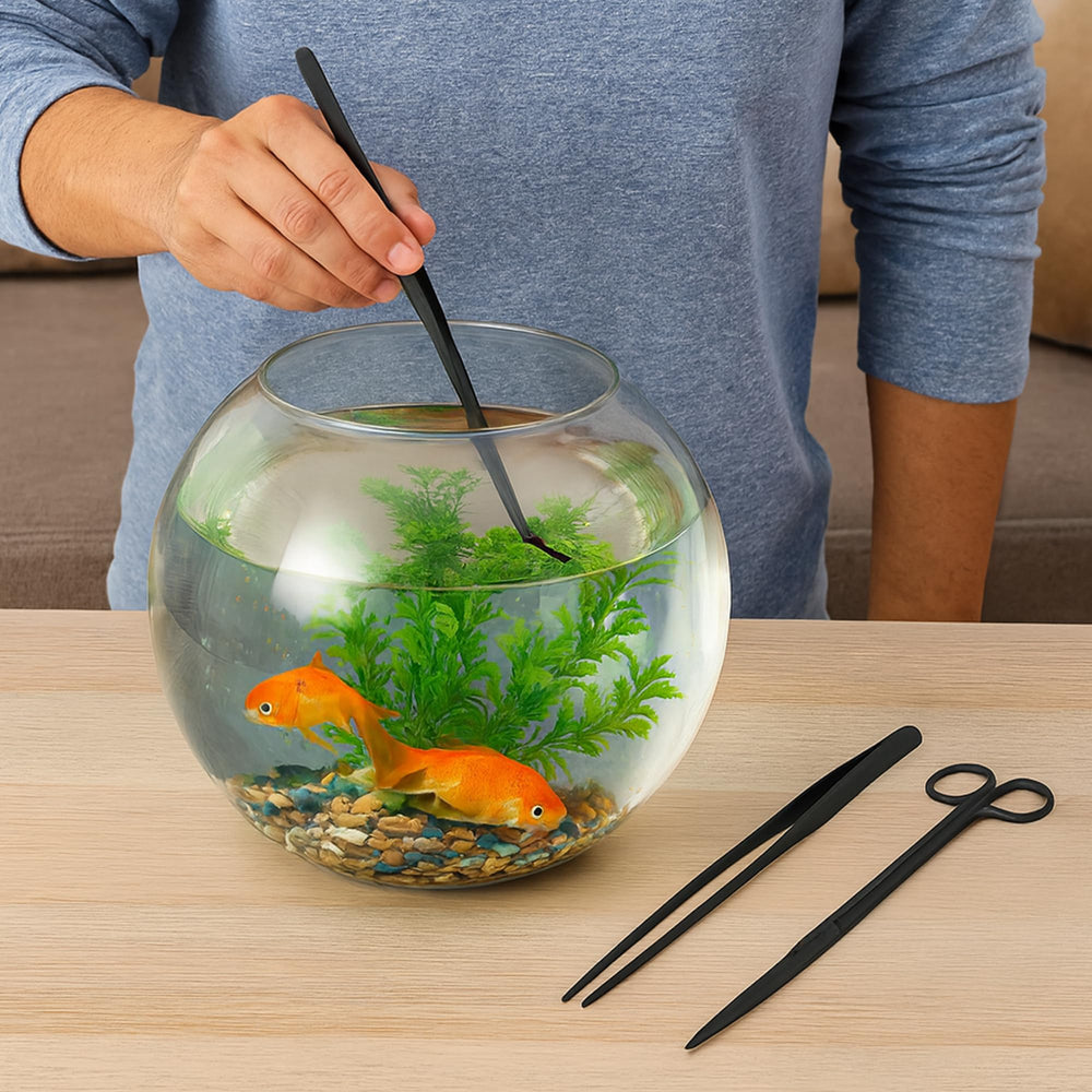 Mandala Crafts rainbow aquascaping tools kit in-use demonstrates versatile setup and easy handling.