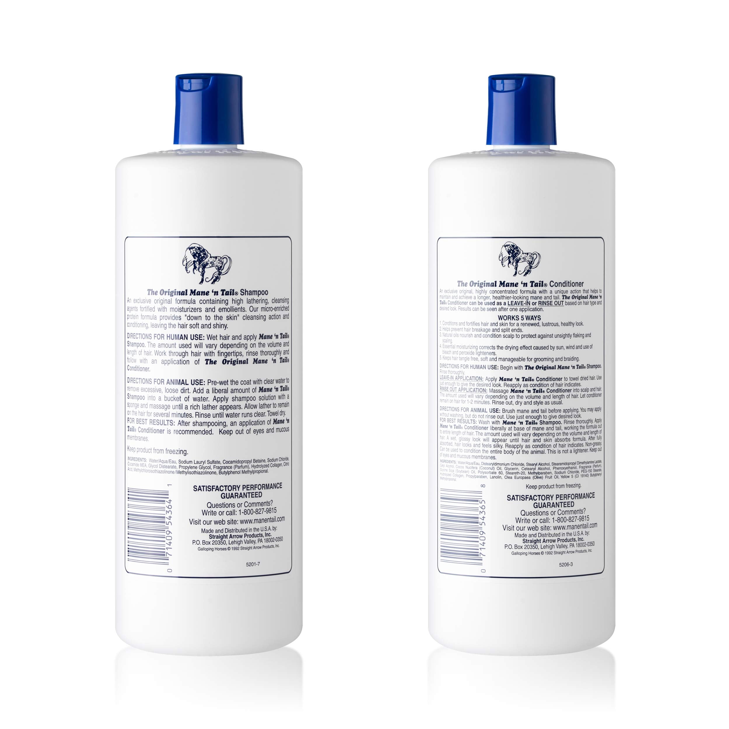 Mane 'n Tail conditioner bottle closeup highlighting hydration and leave-in potential.