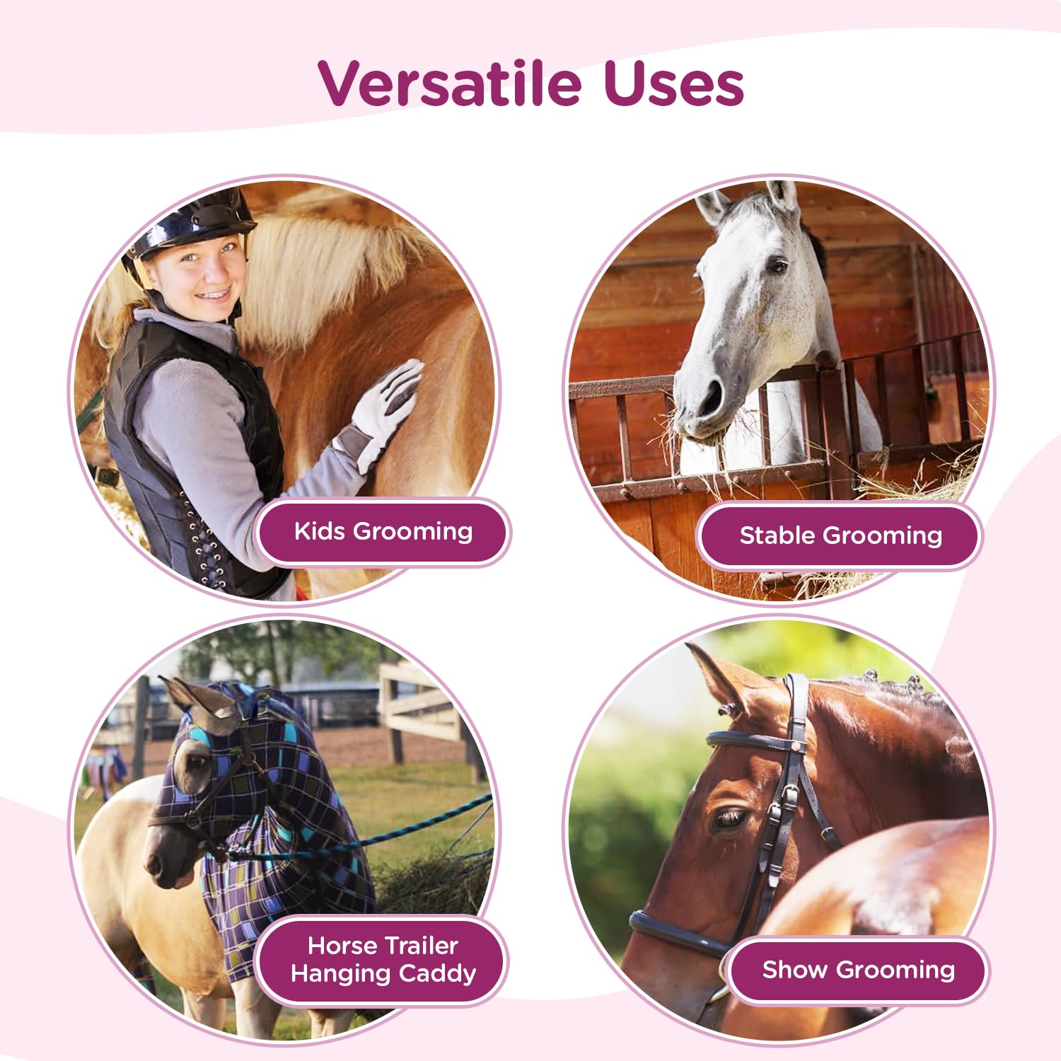 MANE & STABLE removable base panel simplifies cleaning after grooming sessions.