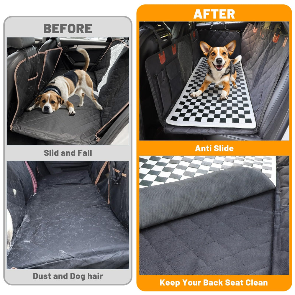 Manificent dog blanket hair-resistant surface for easy cleaning and tidy back seat