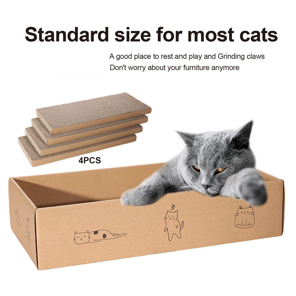 Mankaide catnip included to entice playful scratching sessions.