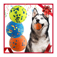 Mankoda dog balls 3in durable teething textures soothe gums during chewing