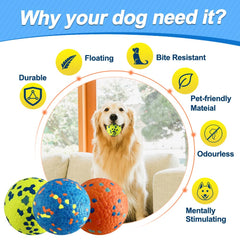 Mankoda dog balls float for water play and easy retrieval