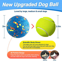 Mankoda dog balls in vibrant colors boost fetch fun and visibility