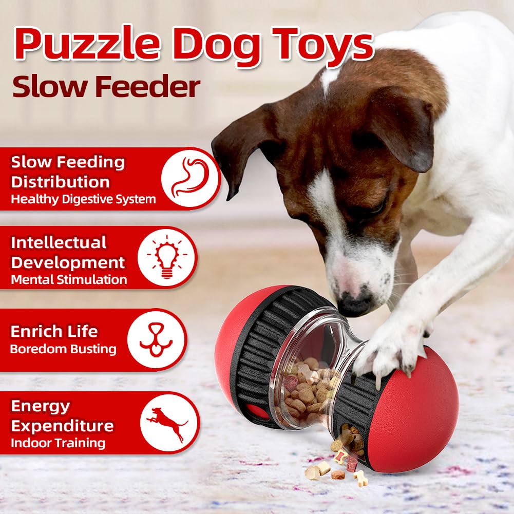 Mankoda dog slow-feeder ball promotes mindful, gradual eating.