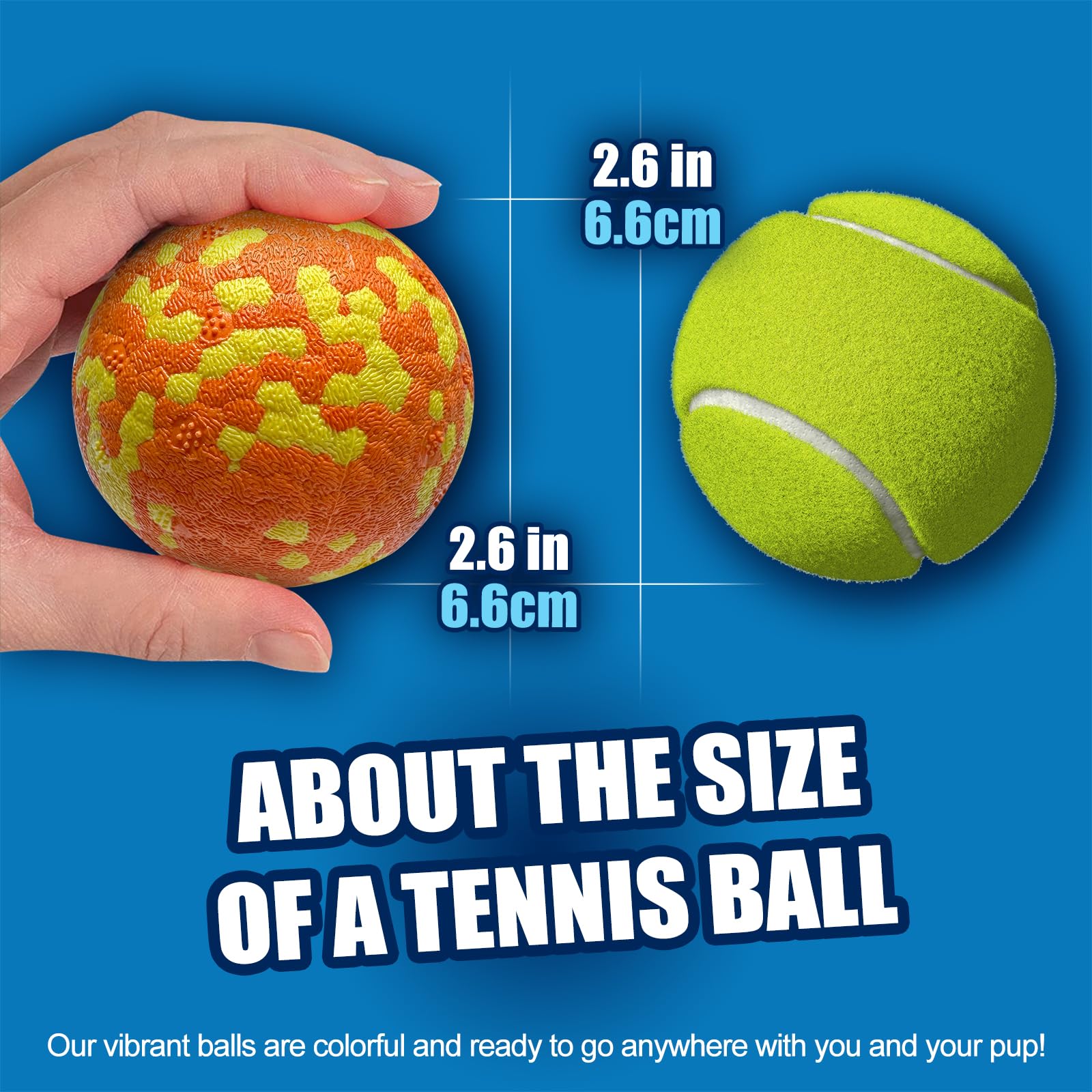 Mankoda ETPU textured ball durable against aggressive chewers