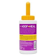 Manna Pro Cut Heal Hoof Heal brush-on application shows quick, mess-free hoof dressing.