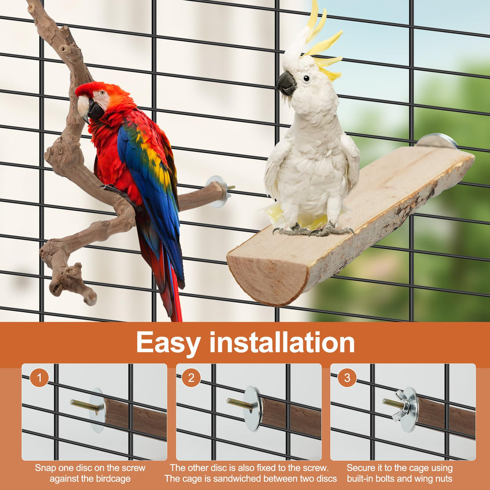 Manoai enrichment perches encourage parrots to explore and chew naturally.