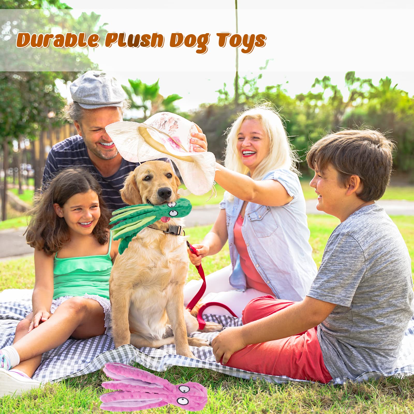 MANOPAWS 8-paw octopus with open-close paws for interactive play