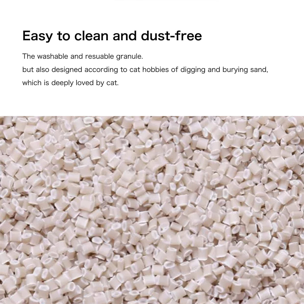 MAOMIDA granules sink not floating image illustrating sinking behavior for easier cleaning.
