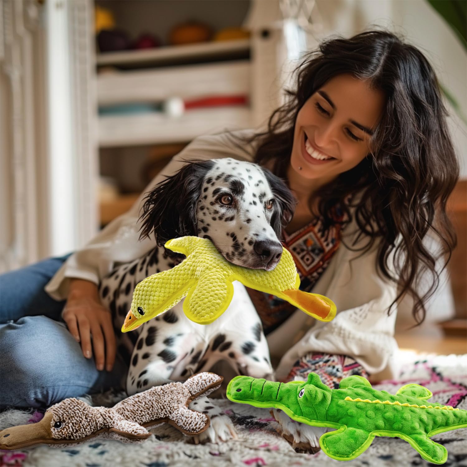 MAOOOOB No Stuffing Squeak Toy 3 pack as a gift set for dog lovers