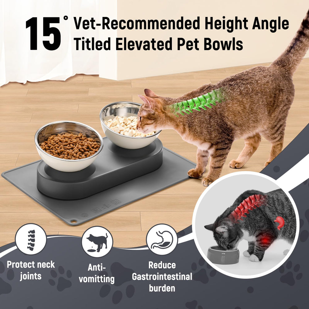 Marchul stainless-steel cat bowls offer rust-free durability and easy cleaning.