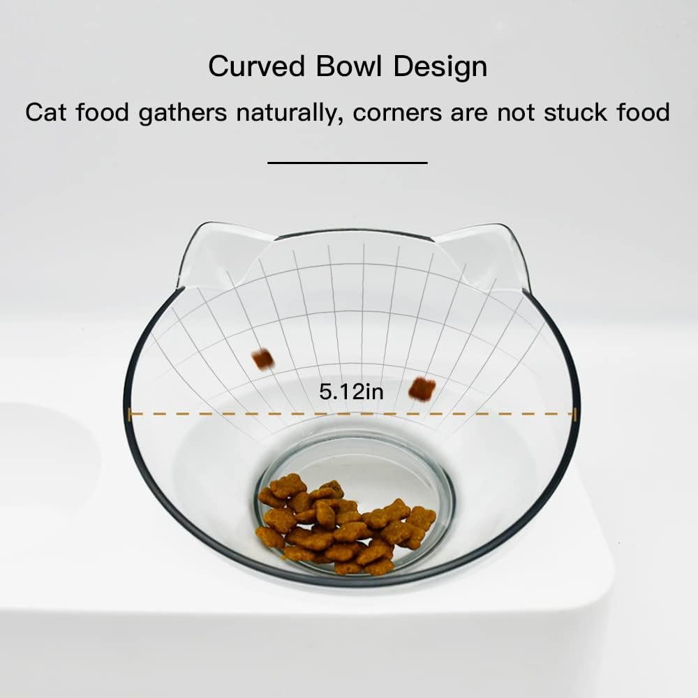 Marchul tilted cat bowl automatic water supply keeps drinking water reliably.