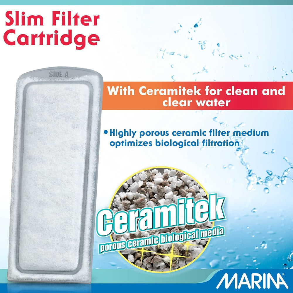 Marina Bio Clear cartridge in goldfish tank setup for healthier water.