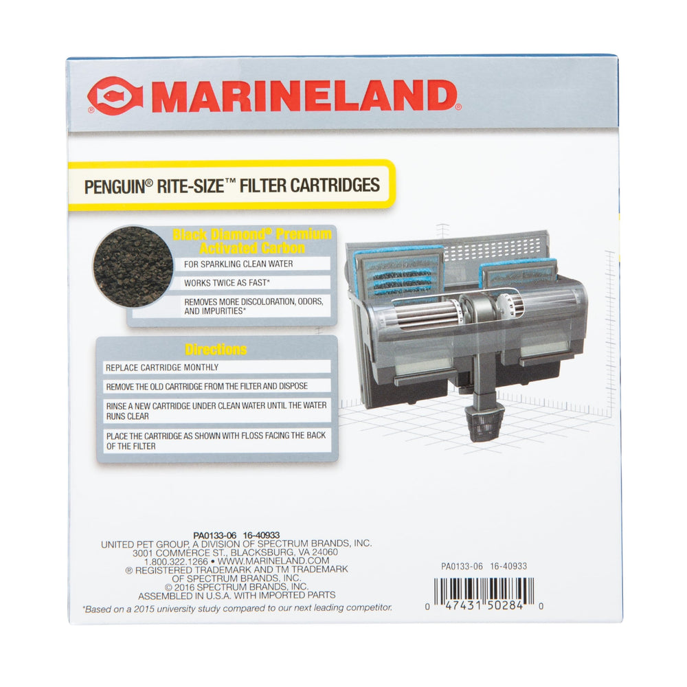 MarineLand cartucho Penguin Bio-Wheel para instalación rápida sin herramientas.