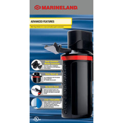 Marineland Magnum dual-chamber filter media for customizable filtration in 97-gallon tanks.