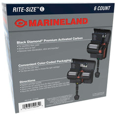 Marineland Rite Size C cartridge installation showing quick, tool-free setup.