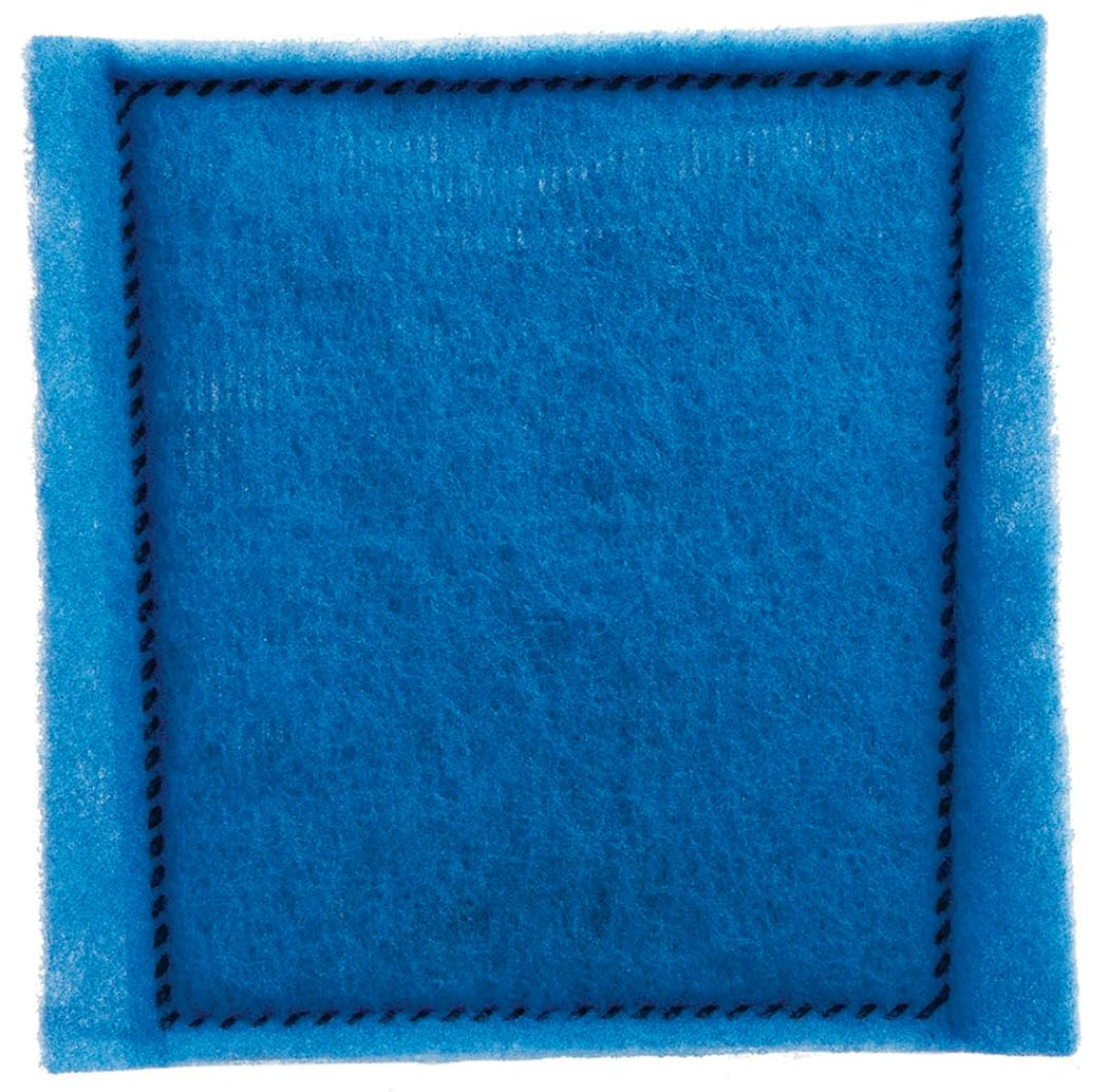 Three-stage filtration with double-thick poly fiber filter for clearer aquarium water.