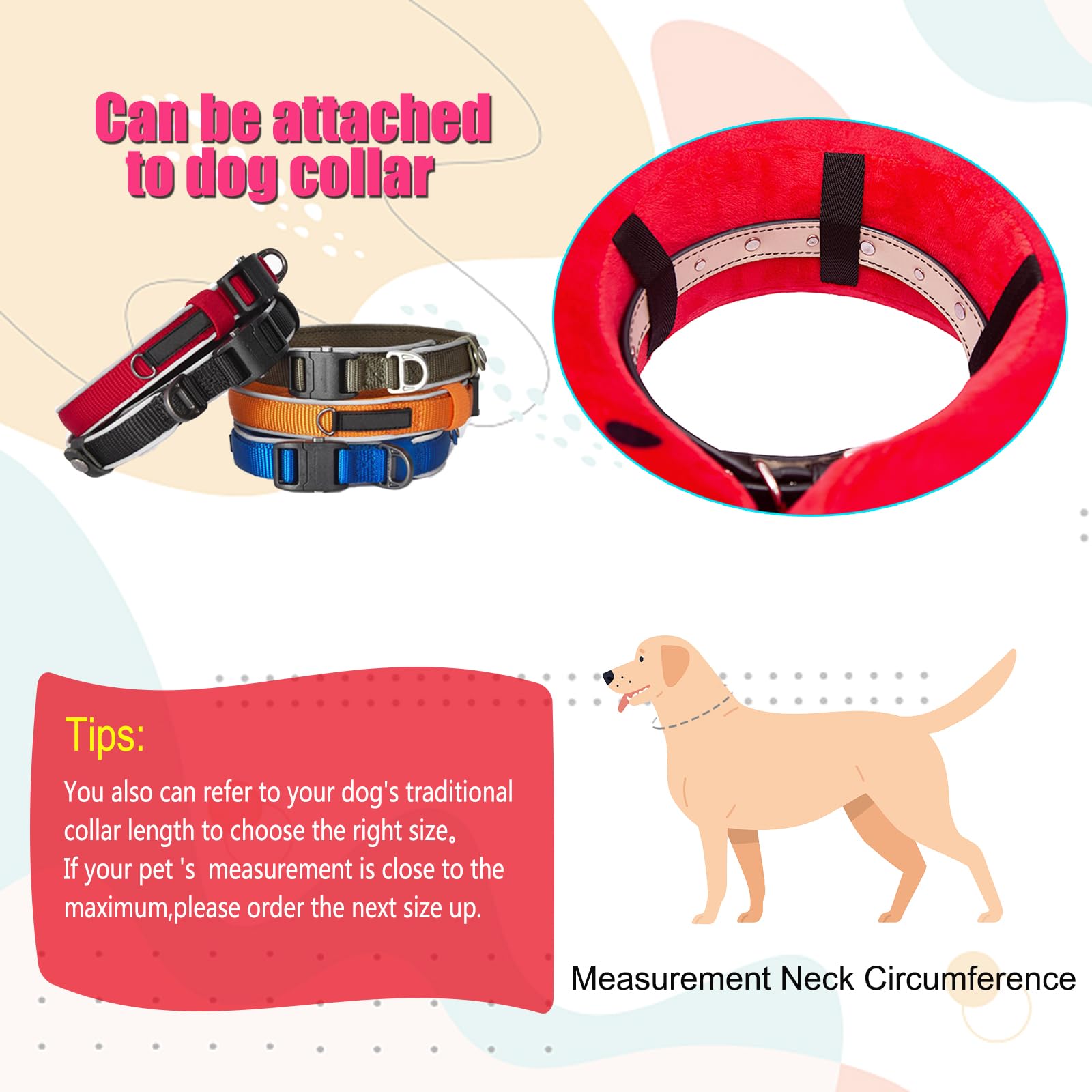 Mariyago donut collar supports eating and drinking during recovery