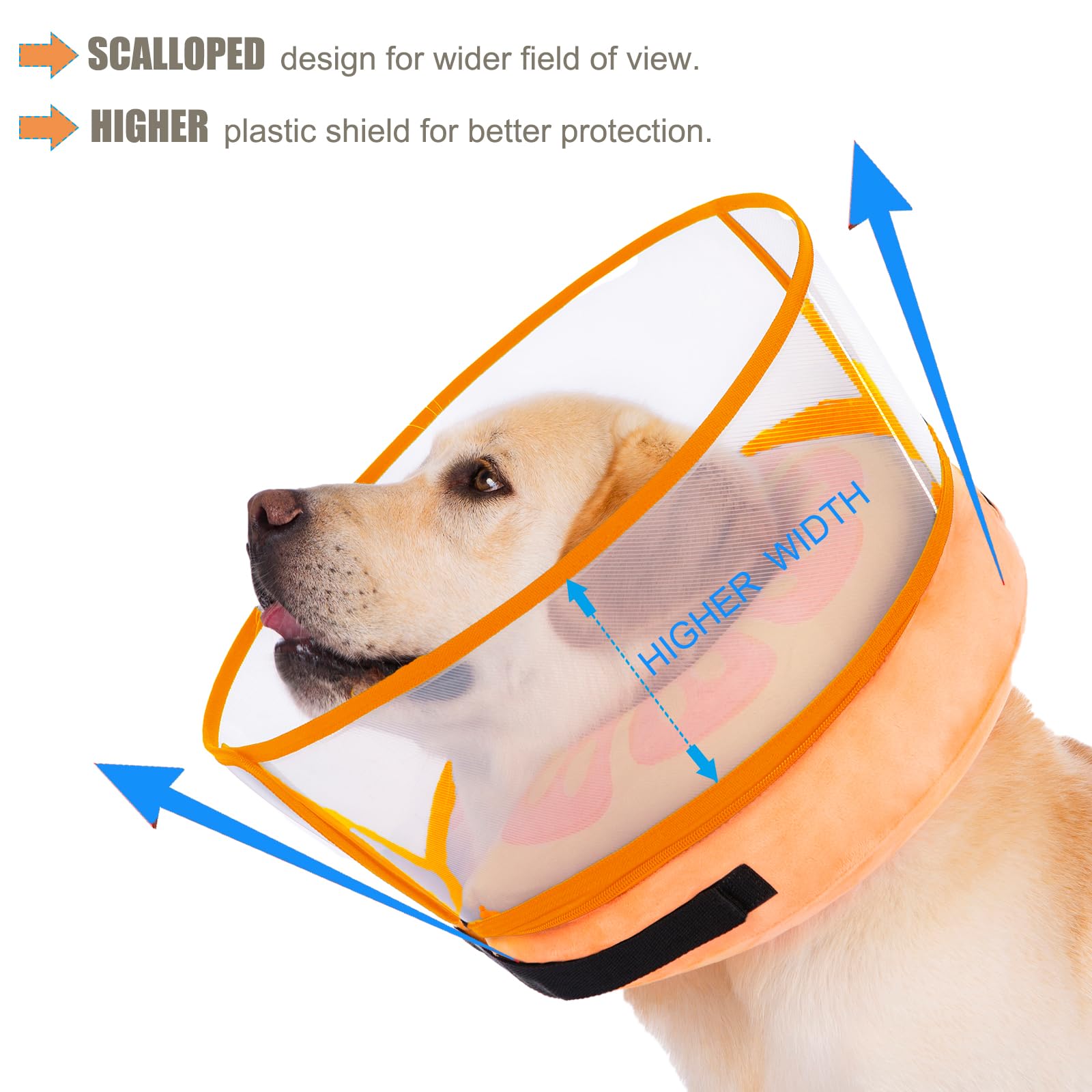 Mariyago outer protective cover for inflatable dog cone collar