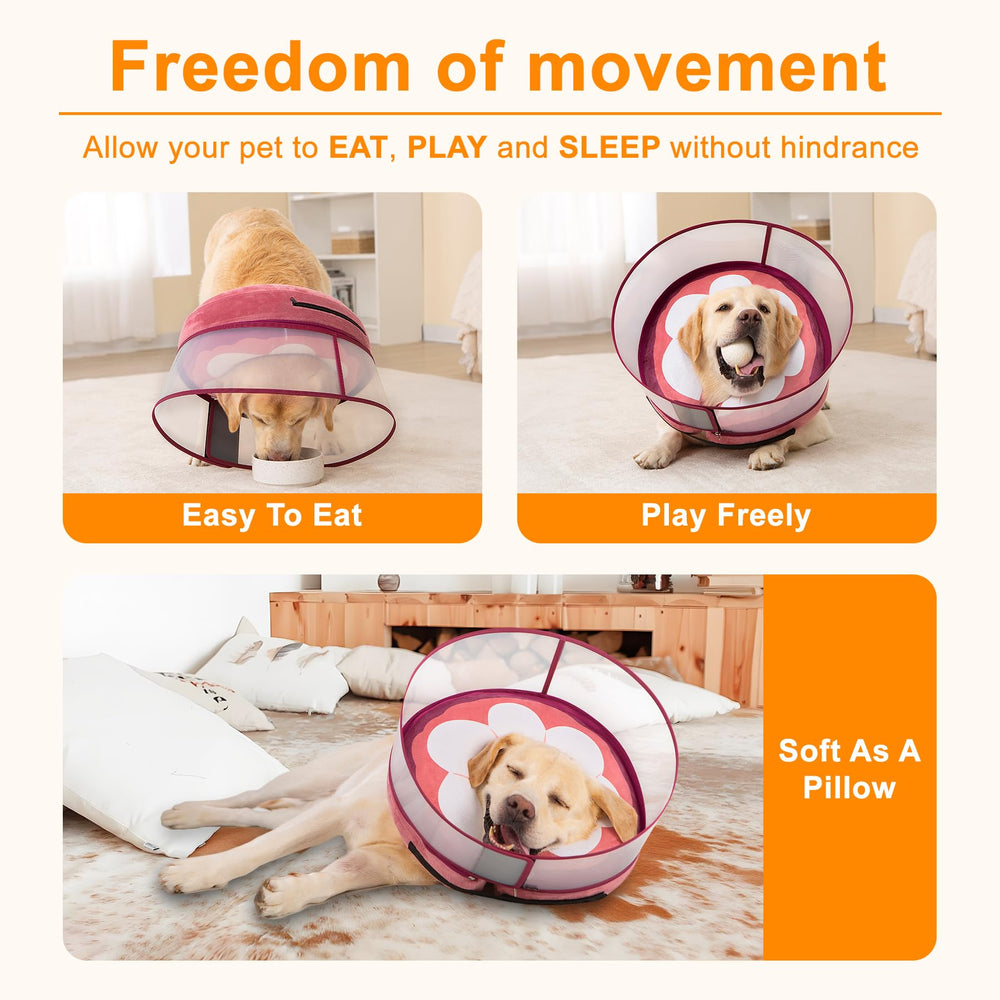 Mariyago inflatable-dog-cone soft breathable material supports comfortable rest after surgery
