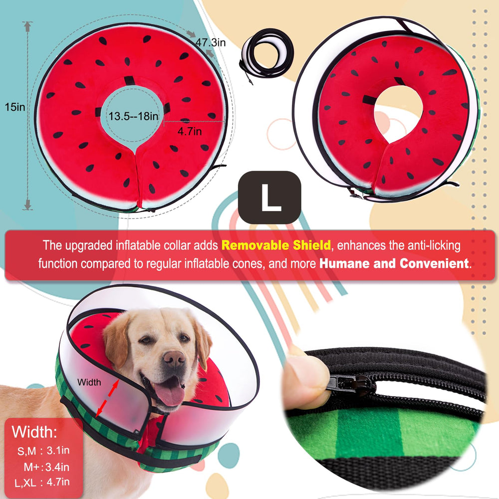 Mariyago soft-neck donuts dog collar provides comfortable wear for pets