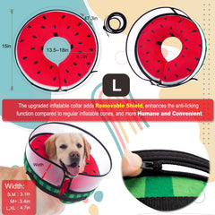 Mariyago soft-neck donuts dog collar provides comfortable wear for pets
