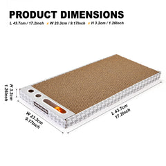Markarbarka cat scratching board 3-pack rectangular boards, spacious surface for indoor cats.