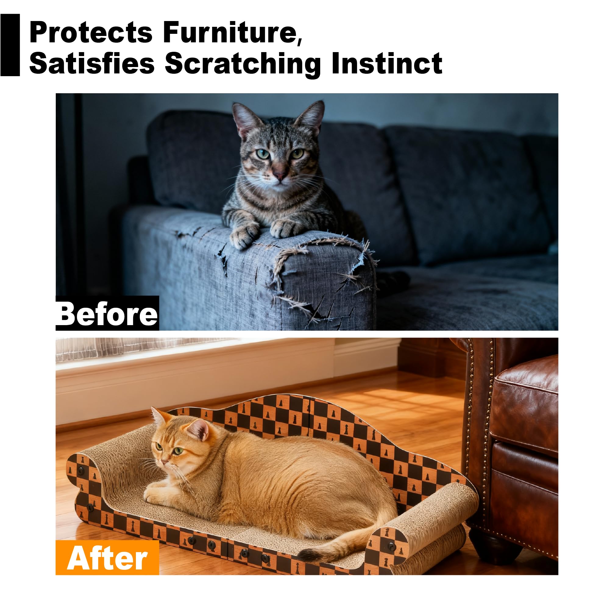 Markarbarka enclosed-cat-house image reveals cozy hiding nook and scratching space for security-loving cats.