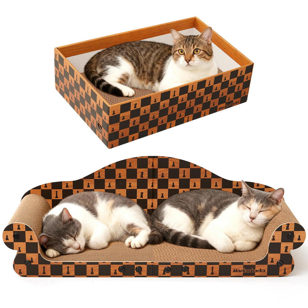 Markarbarka multi-cat-friendly image indicates spacious layout suitable for two cats simultaneously.