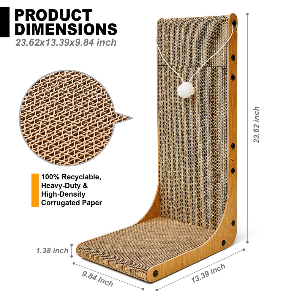 Markarbarka Value 2-Pack scratcher with toy balls shown ready for cats and play