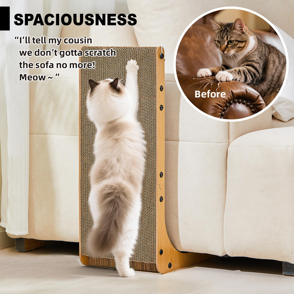 Markarbarka Value 2-Pack vertical orientation shown for cat stretching and scratching