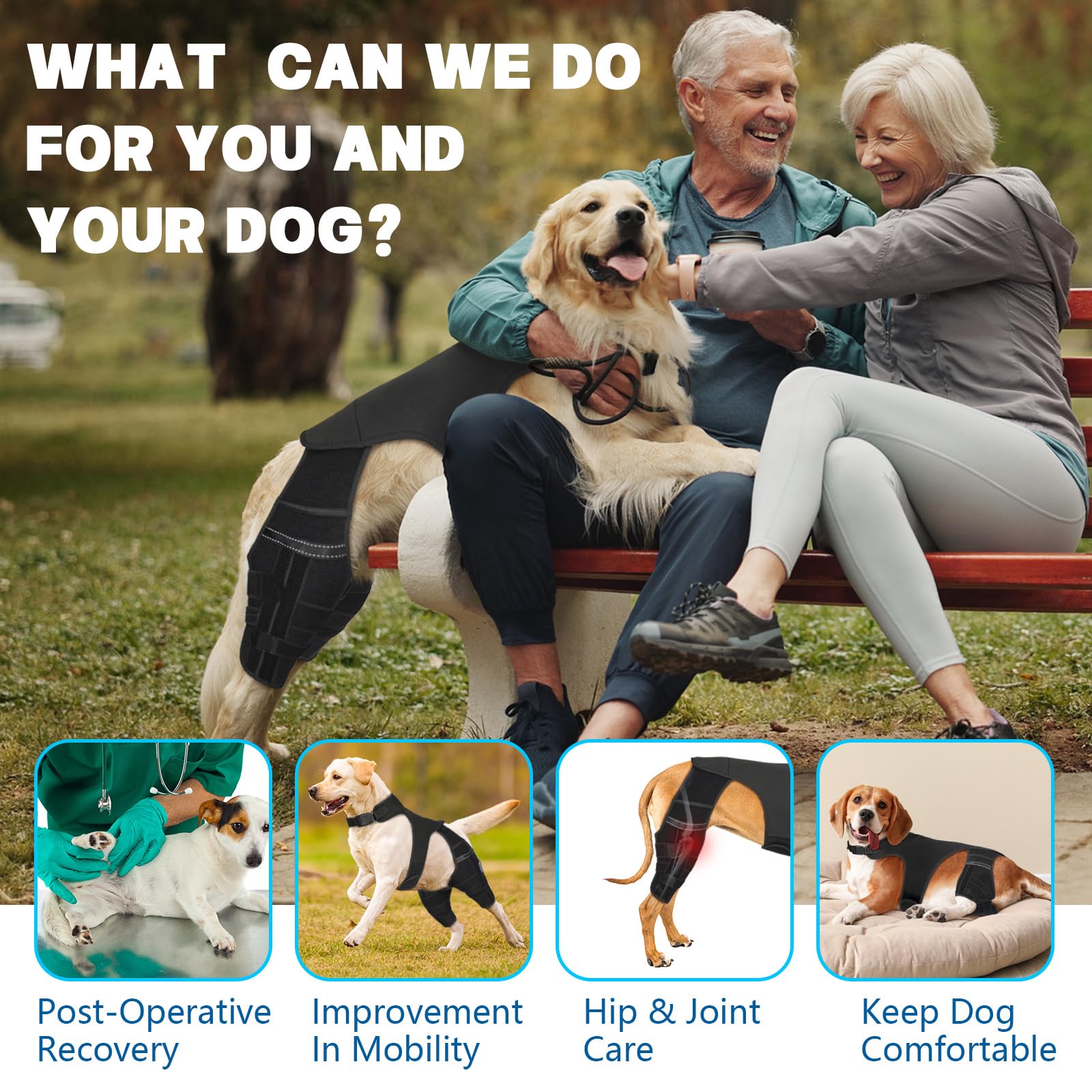 Marnonsis dog brace uses soft breathable fabric for comfortable wear