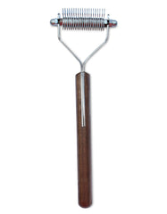 Mars Coat King blunt dematting rake blades closeup for precise undercoat removal
