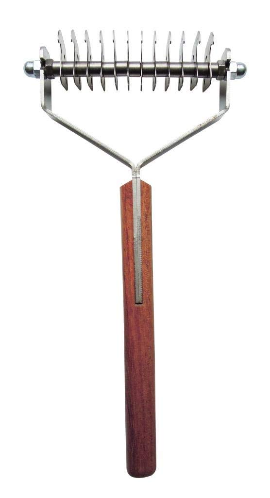 Mars Coat King double-wide dematting rake with stainless blades for fast detangling