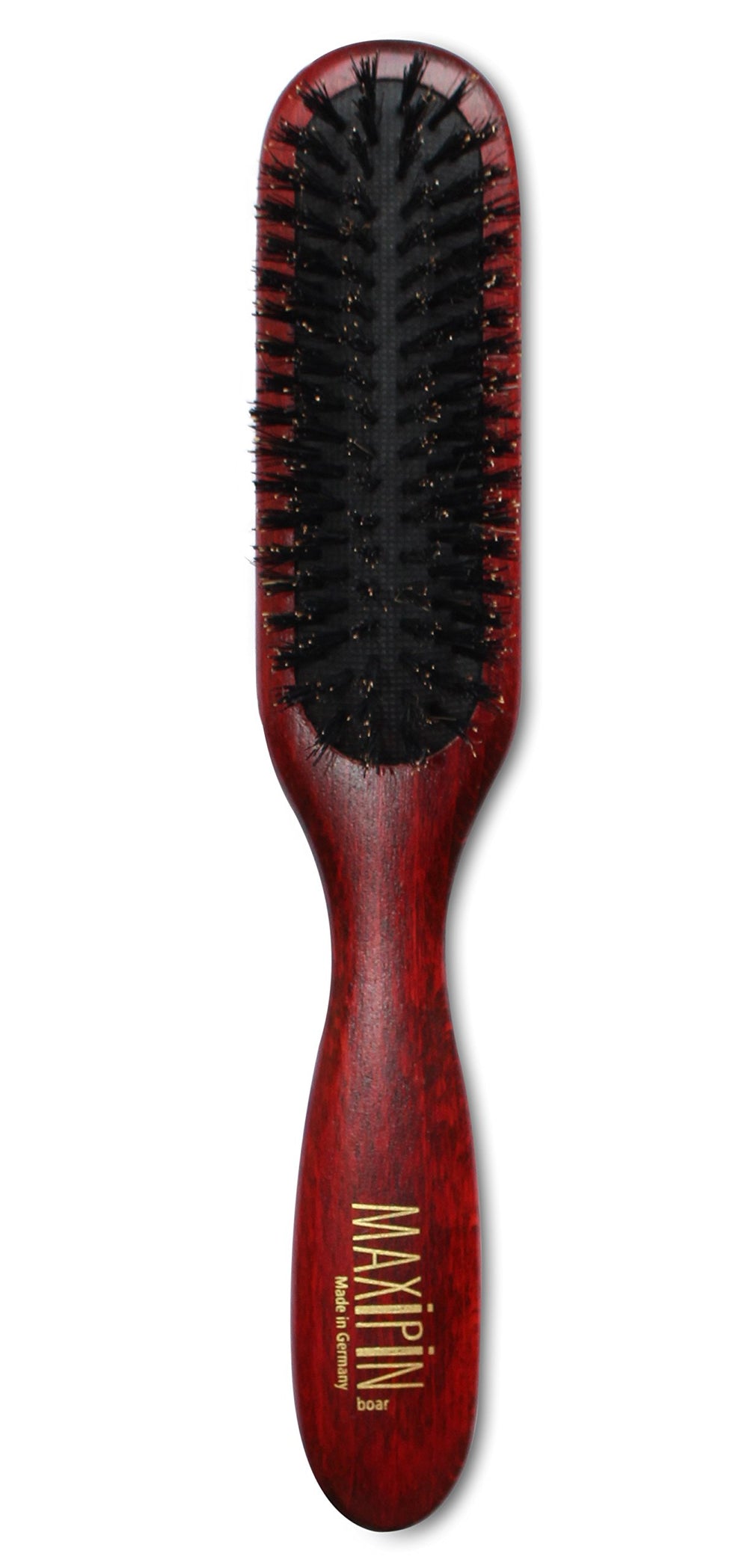 Mars Coat King Maxi Pin Boar brush main view highlights detangling and de-shedding for dogs and cats.
